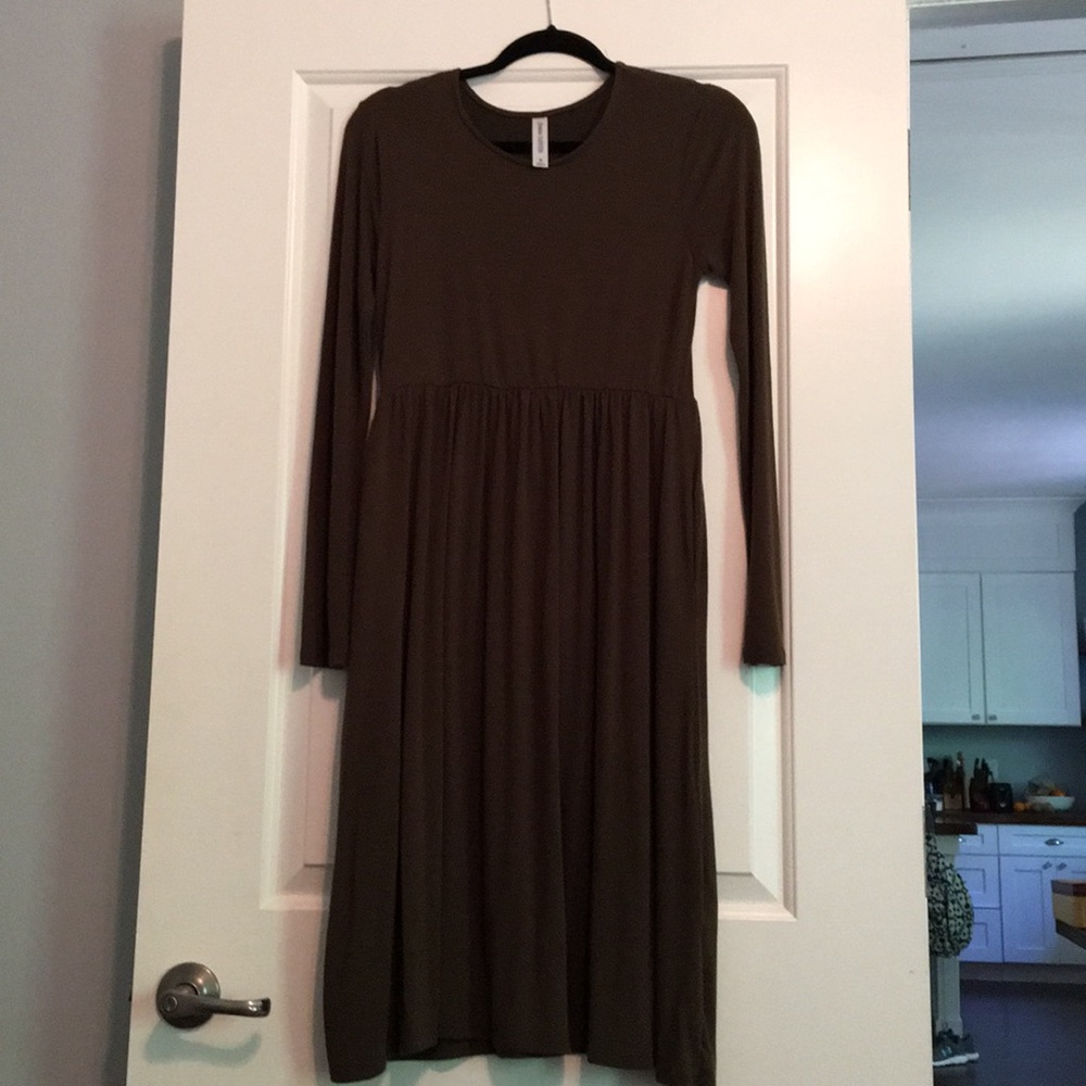 Olive Babydoll Dress